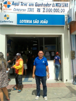 Dono da lotérica se sente "pé quente".