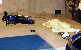 Violência do choque foi tão grande ue a vítima perdeu massa encefálica e morreu no local.