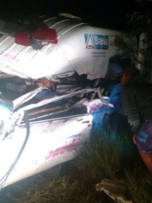 Motorista não teve a mesma sorte do bebê.