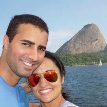 Breno e Keila em um momento de felicidade.