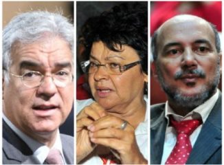 À esquerda,Zé Neto, Luiz Maia e Bira Côroa.
