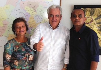 Presidente e vice municipal com Otto líder estadual da legenda.