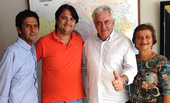 Edvaldo Cayres, André Cayres, Otto Alencar e Heydi Cayres.