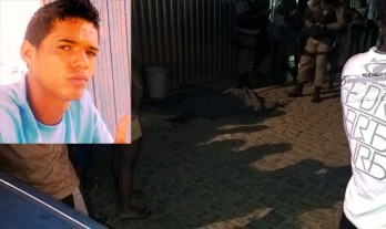 Vítima morreu no local após receber os disparos. Foto: Noticias de Santaluz