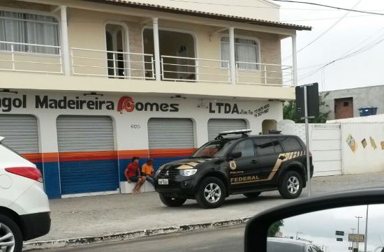 PF chegou a cidade no amanhecer do dia.