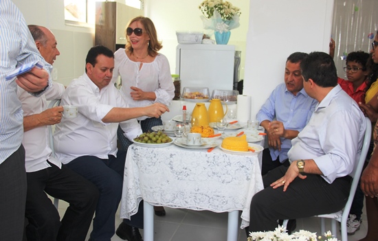 Alex da Piatã teve tempo para conversar com o governador.