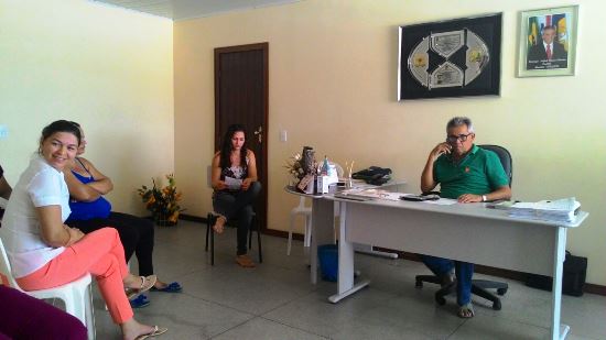 Reunião com o prefeito que o Sindicato alega que firmou compromisso mas não cumpriu.