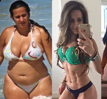 Antes e depois: Angela Crickmore.
