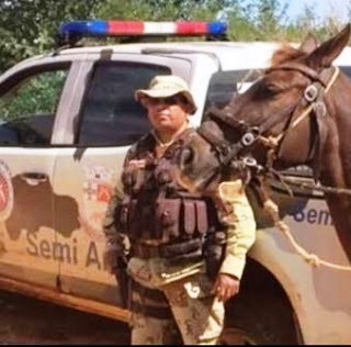 Sargento Souza morreu seis dias depois de ter sido baleado.