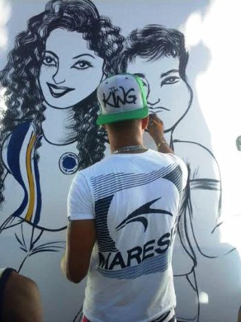 Jovem caricaturista