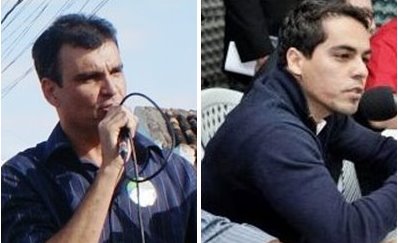 Junior do Max (E) é considerado nome forte para disputa, mas a oposição o tem como inelegível e não acredita que ele seja candidato.