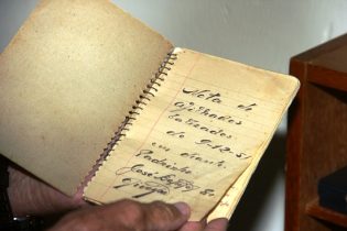 Nesta caderneta tem os nomes dos primeiros 70 afilhados