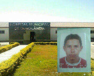 Glebson foi socorrido para o hospital, mas não resistiu
