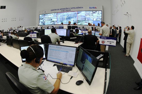 Policia Militar monitora a parte ostensiva