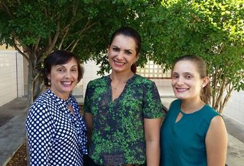 Esquerda para á direita: Vilma, Fabricia e Emanuelle.