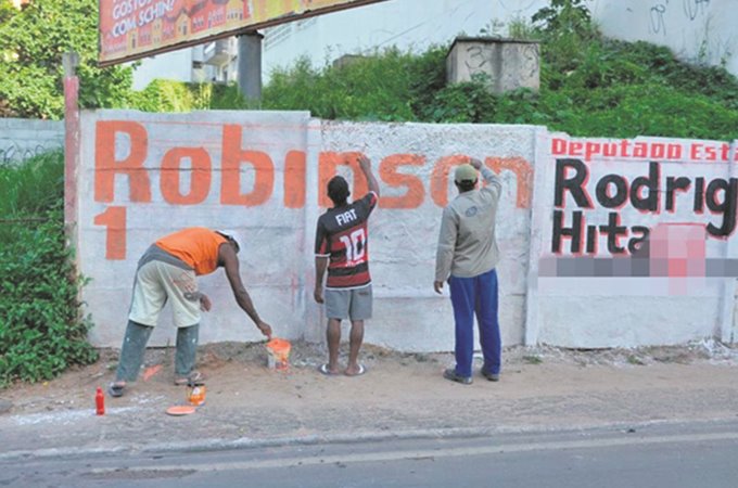 Pintura de muro está proibida em propriedade pública ou privada