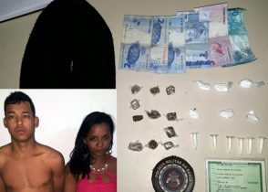 Casal foi autuado em flagrante por tráfico de drogas pela PM