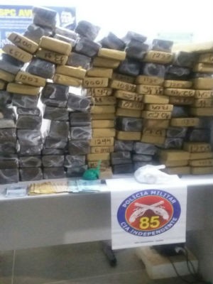 Polícia apreende cerca de 150kg de maconha na Bahia