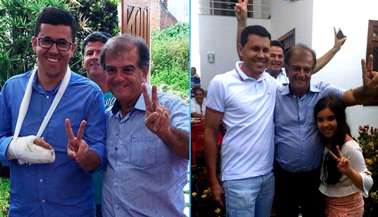 Lopes (E) foi um dos coordenadores da campanha de Assis e Alex em 2012