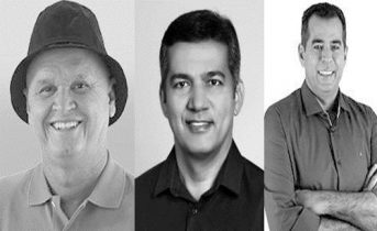 Da esquerda para a direita: Zé Filho, Carlinhos e Laurinho
