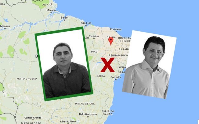 O candidato de camisa escura levou a melhor por ser mais velho