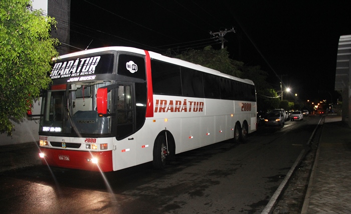 Ônibus estava preparado pata a viagem quando chegou a informação do crime | Foto: Raimundo Mascarenhas