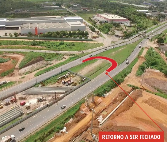 Obra fica depois do Parque de Exposição de Feira, na saída para Salvador
