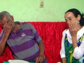 Credes Nunes com a esposa Lêda Santana