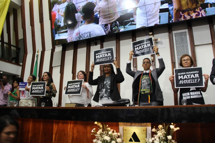Um ano do assassinato de Marielle é lembrado em sessão na Assembleia Legislativa da Bahia