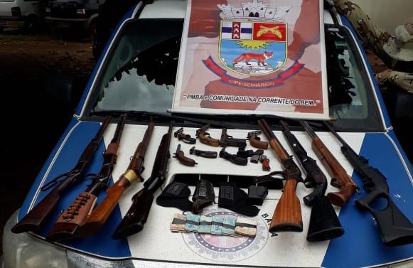 Cipe SemiÃ¡rido intercepta 15 armas que iriam de LEM pra Jacobina