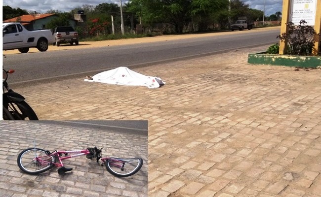 Mulher morre atropelada quando pedalava bicicleta em Capim Grosso