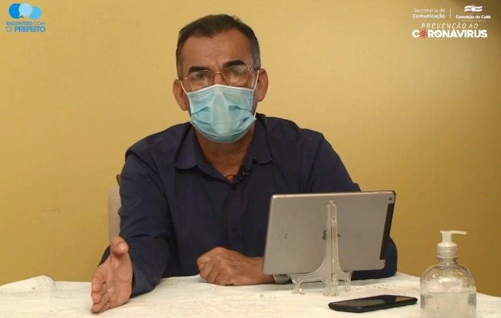 Durante Live, prefeito de Coité e profissionais de saúde expõem situação preocupante com o futuro próximo da Covid-19