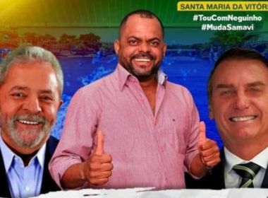 Pré-candidato a vereador divulga santinho com Bolsonaro e Lula