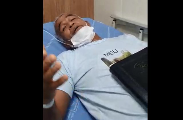 Internado, Deputado Pastor Sargento Isidório pede “oração de volta”